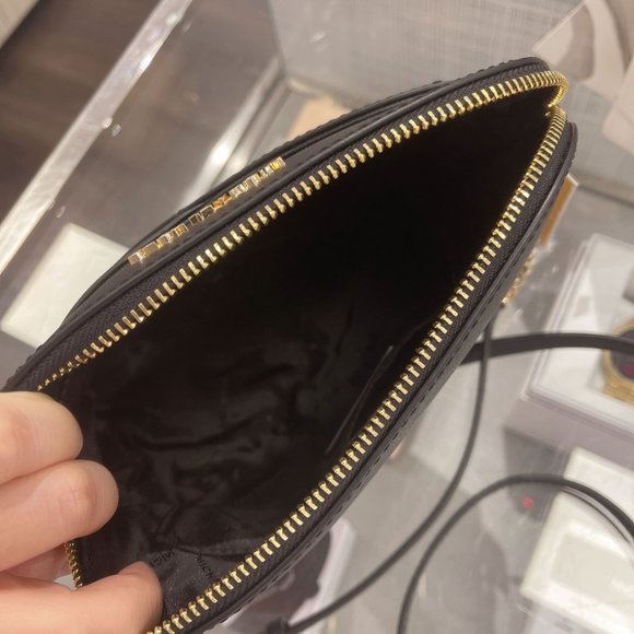 MK Small Dome PVC Crossbody Bag Black - Picture 6 of 6